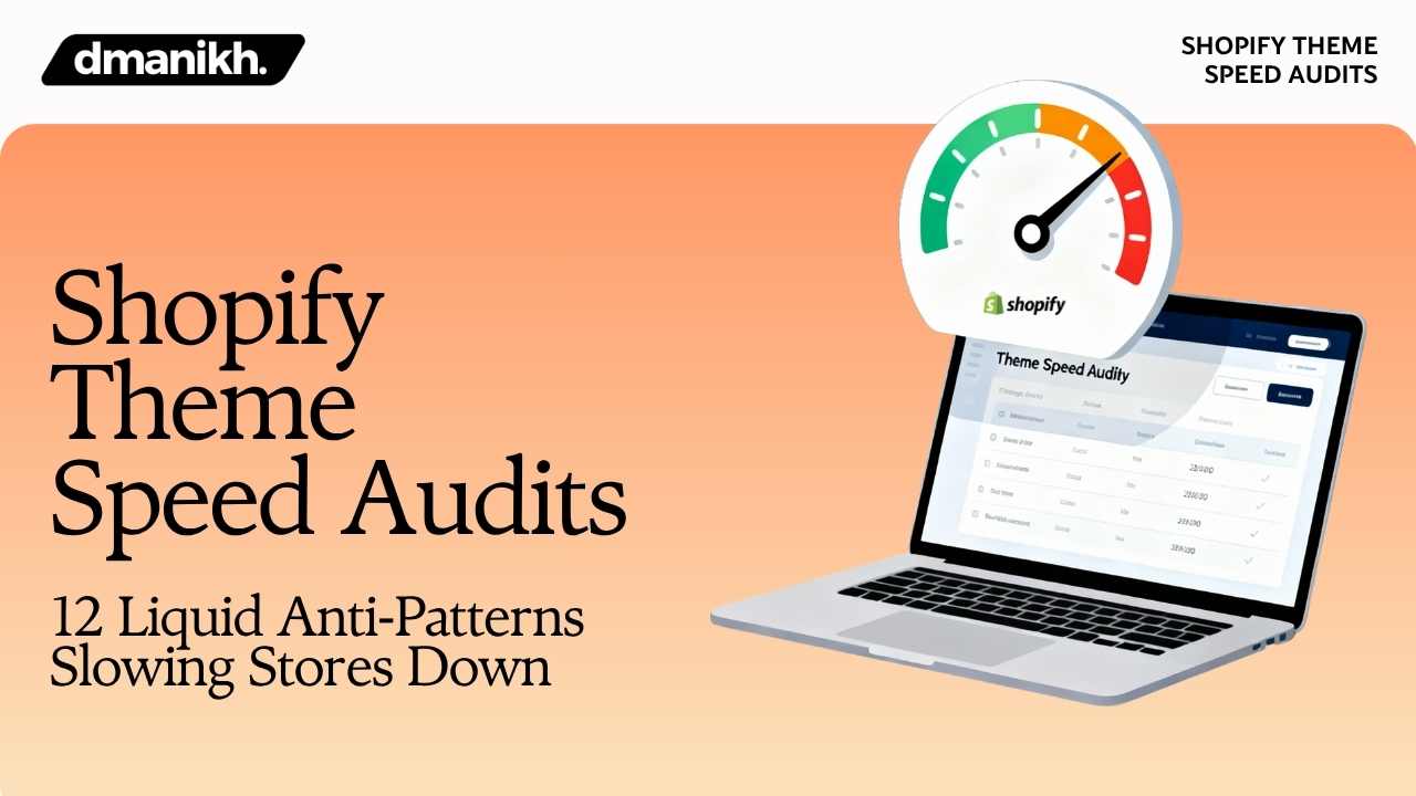 Shopify Theme Speed Audits 12 Liquid Anti‑Patterns Slowing Stores Down